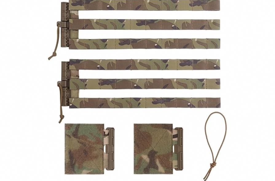 Airsoft Tactical Vest w/US Flag Patch Molle PALS and 4 Mag Pouches product image