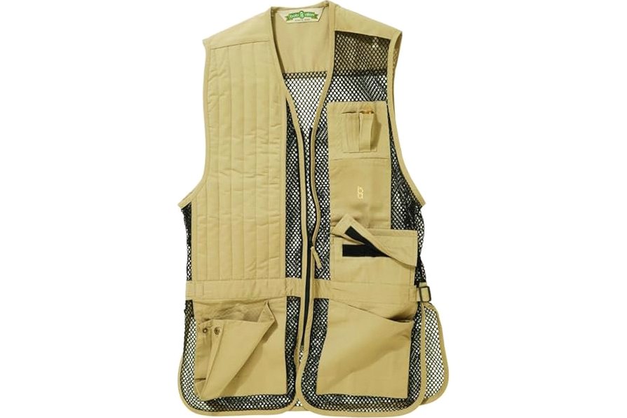 Unknown mens 30246 Bob Allen 240M Full Mesh Shooting Vest Rh Khaki L, Khaki, Large US product image