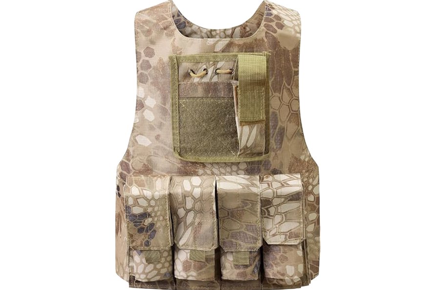 UNIVIVO Kids Tactical Vest Youth Army Costume for Boys Girls 8 10 12 14 Outdoor Airsoft Game product image